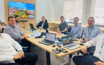 Reunião do conselho na estação avançada CPFL em Indaiatuba